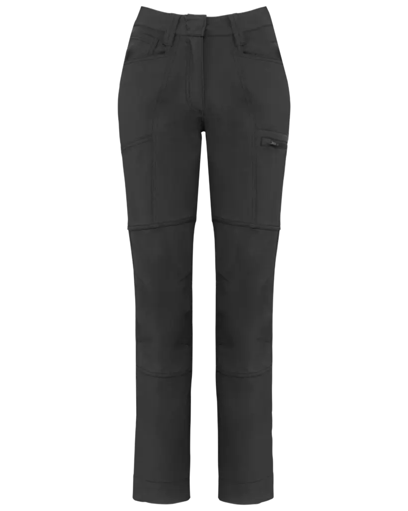 Gerecyclede stretchbroek voor dames, dark grey — productfoto 7