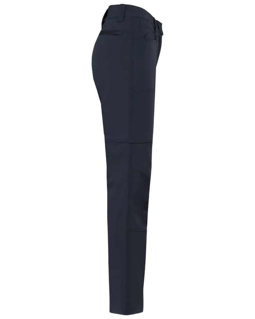 Gerecyclede stretchbroek voor dames, navy — productfoto 7