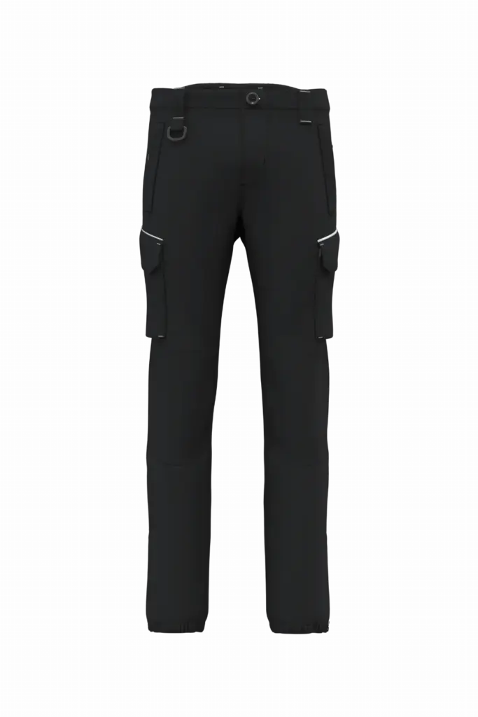 Heren softshellbroek, black — productfoto 6