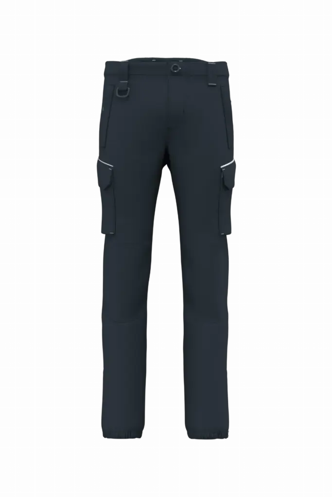 Heren softshellbroek, navy — productfoto 7
