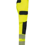 Gerecyclede veiligheidsbroek met veel zakken, hi viz yellow / navy — productfoto 6