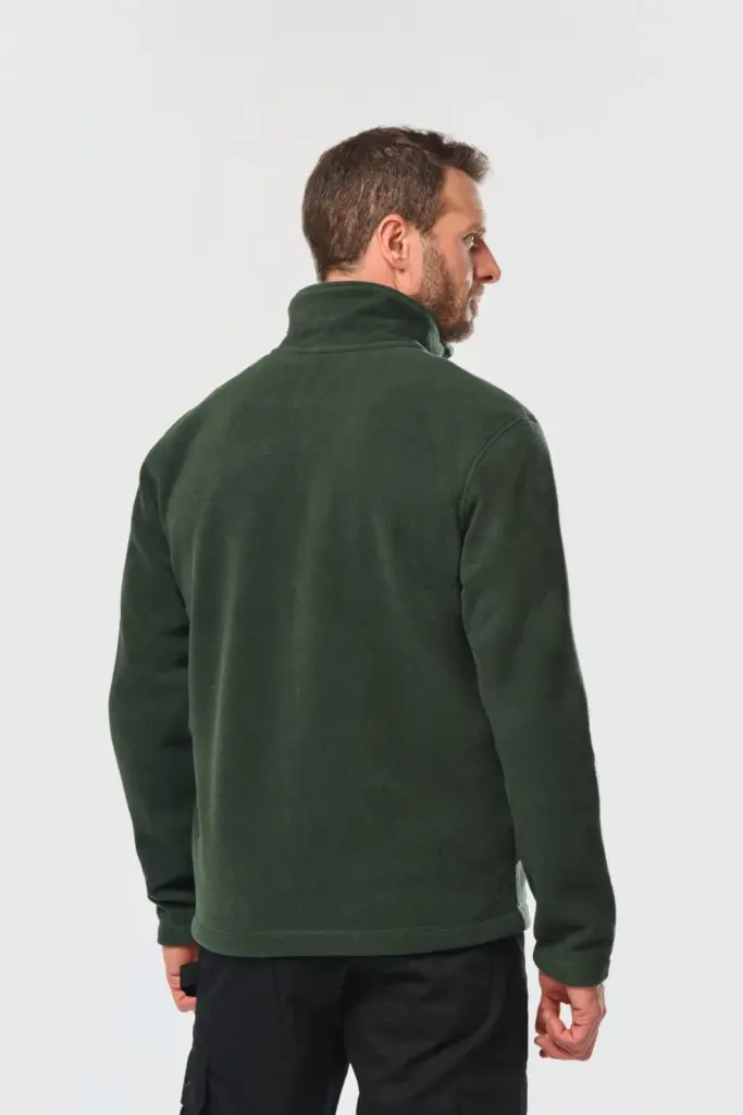WK903-5_2025 - Hidalgo-werbeartikel Microfleece Vest Met Rits heren — productfoto 2