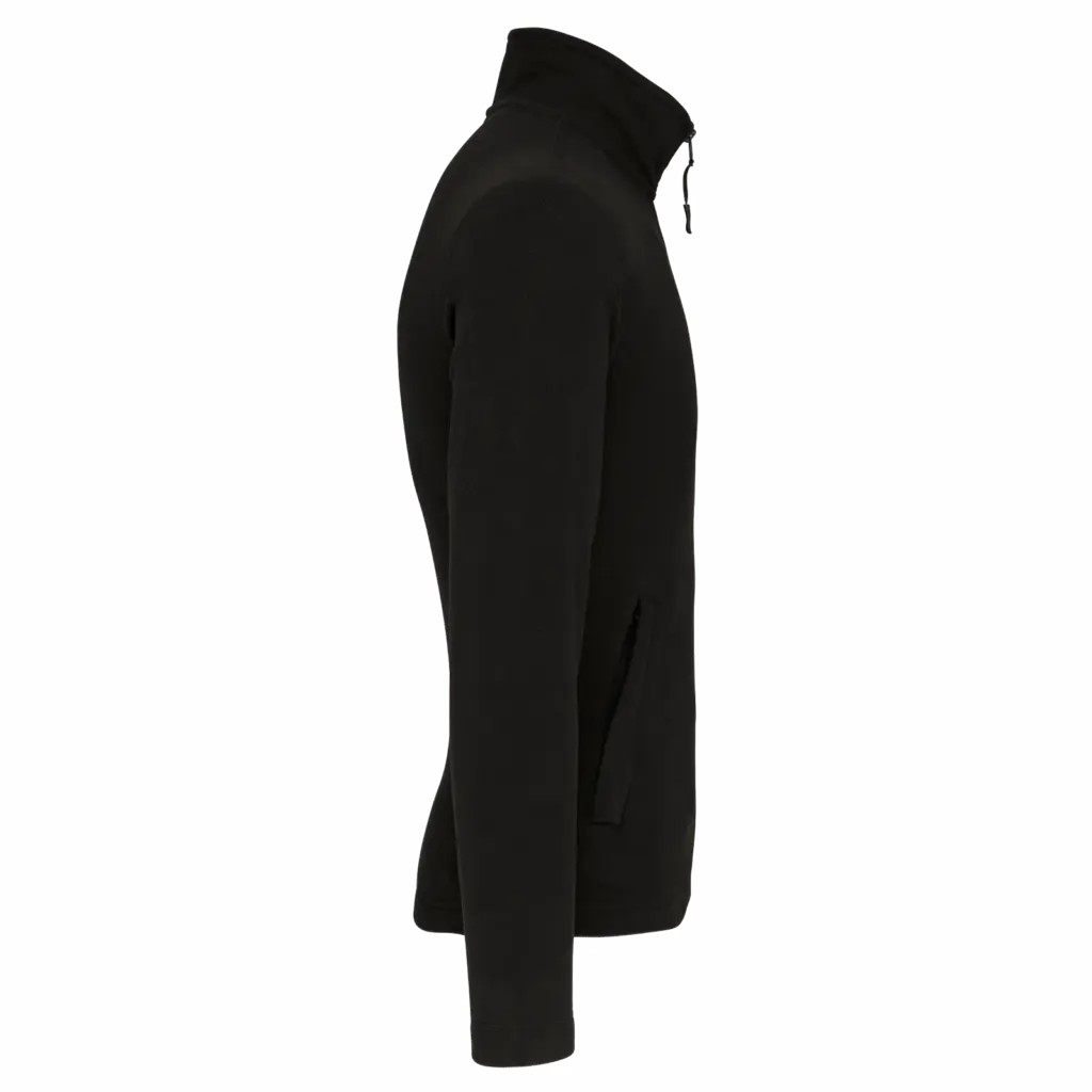 PS_WK903-S_BLACK - Hidalgo-werbeartikel Microfleece Vest Met Rits heren, black — productfoto 5