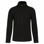 Microfleece Vest Met Rits heren, black — productfoto 6