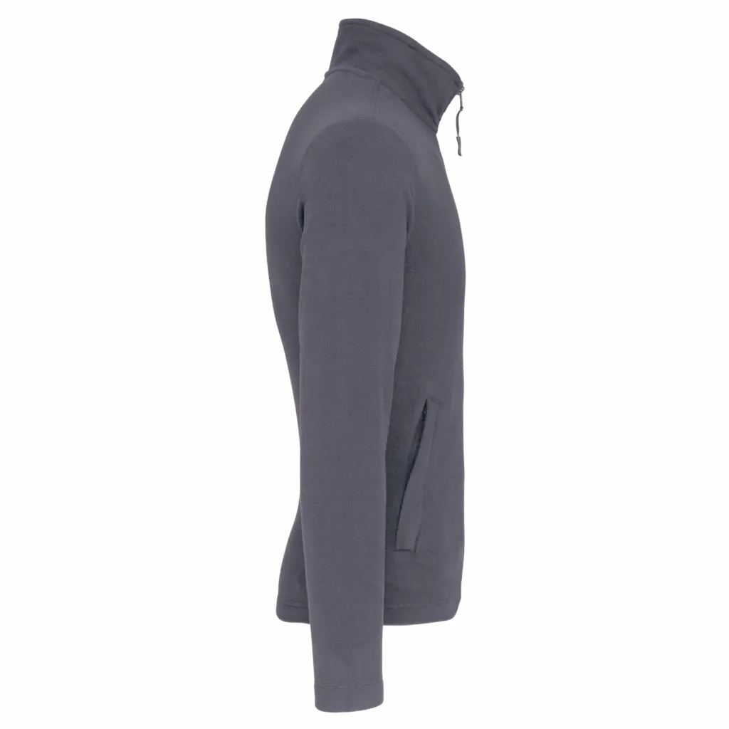 PS_WK903-S_CONVOYGREY - Hidalgo-werbeartikel Microfleece Vest Met Rits heren, convoy grey — productfoto 6