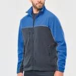 Tweekleurig ecologisch uniseks fleecevest — productfoto 2