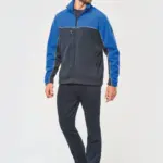 Tweekleurig ecologisch uniseks fleecevest — productfoto 4