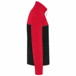 PS_WK904-S_BLACK-RED - Hidalgo-werbeartikel Tweekleurig ecologisch uniseks fleecevest, black / red — productfoto 8