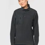 Ecologishe fleece met ritskraag unisex — productfoto 2