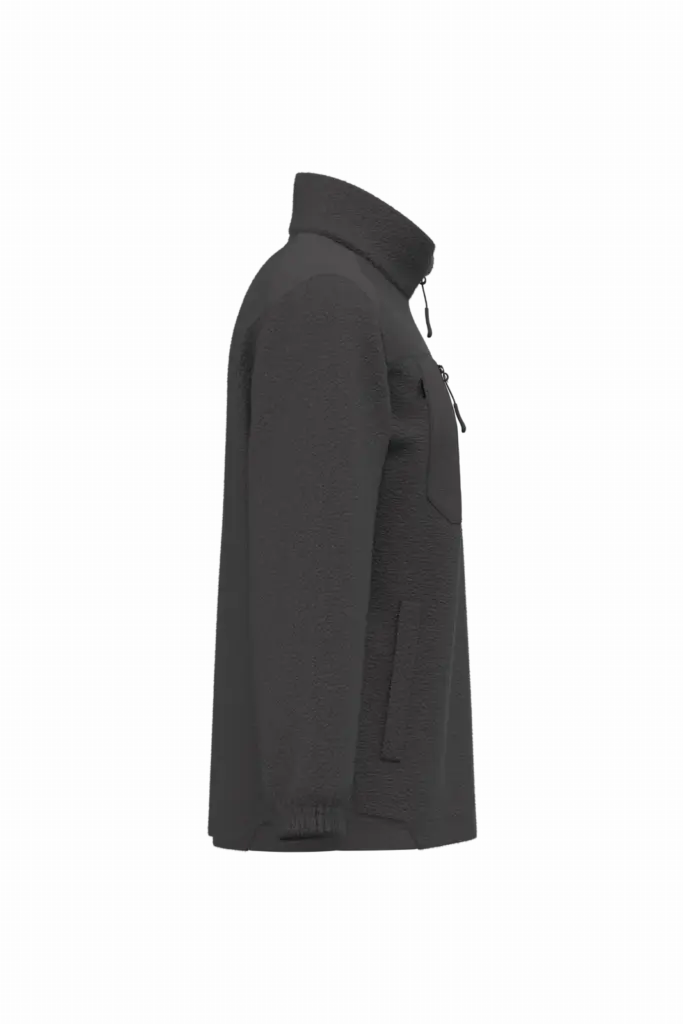 PS_WK910-S_DARKGREY - Hidalgo-werbeartikel Fleecevest met isolerende laag uniseks, dark grey — productfoto 6
