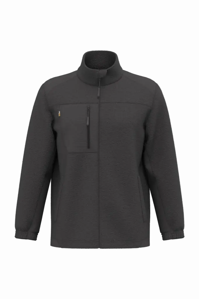 Fleecevest met isolerende laag uniseks, dark grey — productfoto 7