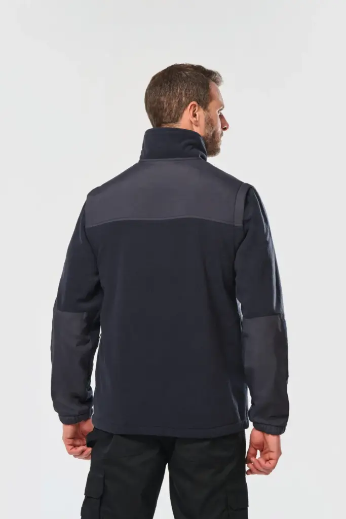 Fleecevest met afneembare mouwen heren — productfoto 2