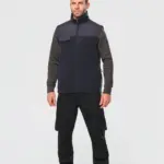 Fleecevest met afneembare mouwen heren — productfoto 4