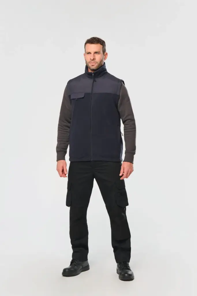 Fleecevest met afneembare mouwen heren — productfoto 4