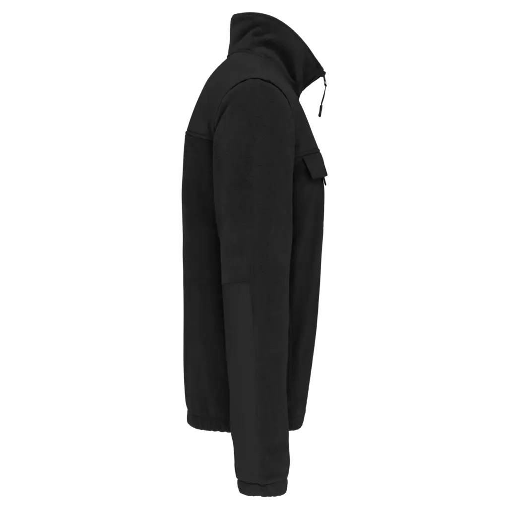 Fleecevest met afneembare mouwen heren, black — productfoto 5