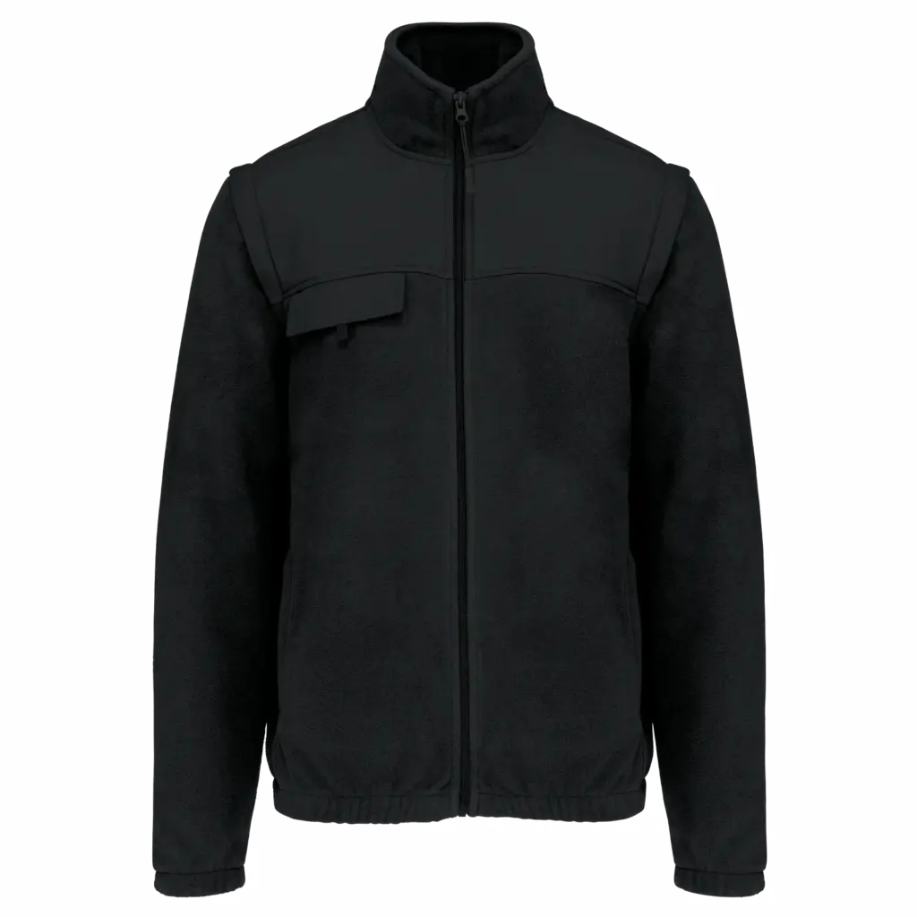 PS_WK9105_BLACK - Hidalgo Fleecejacke bedrucken WK9105 abnehmbare Ärmel 400g S-4XL — Produktfoto 6