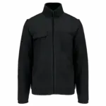 Fleecevest met afneembare mouwen heren, black — productfoto 6