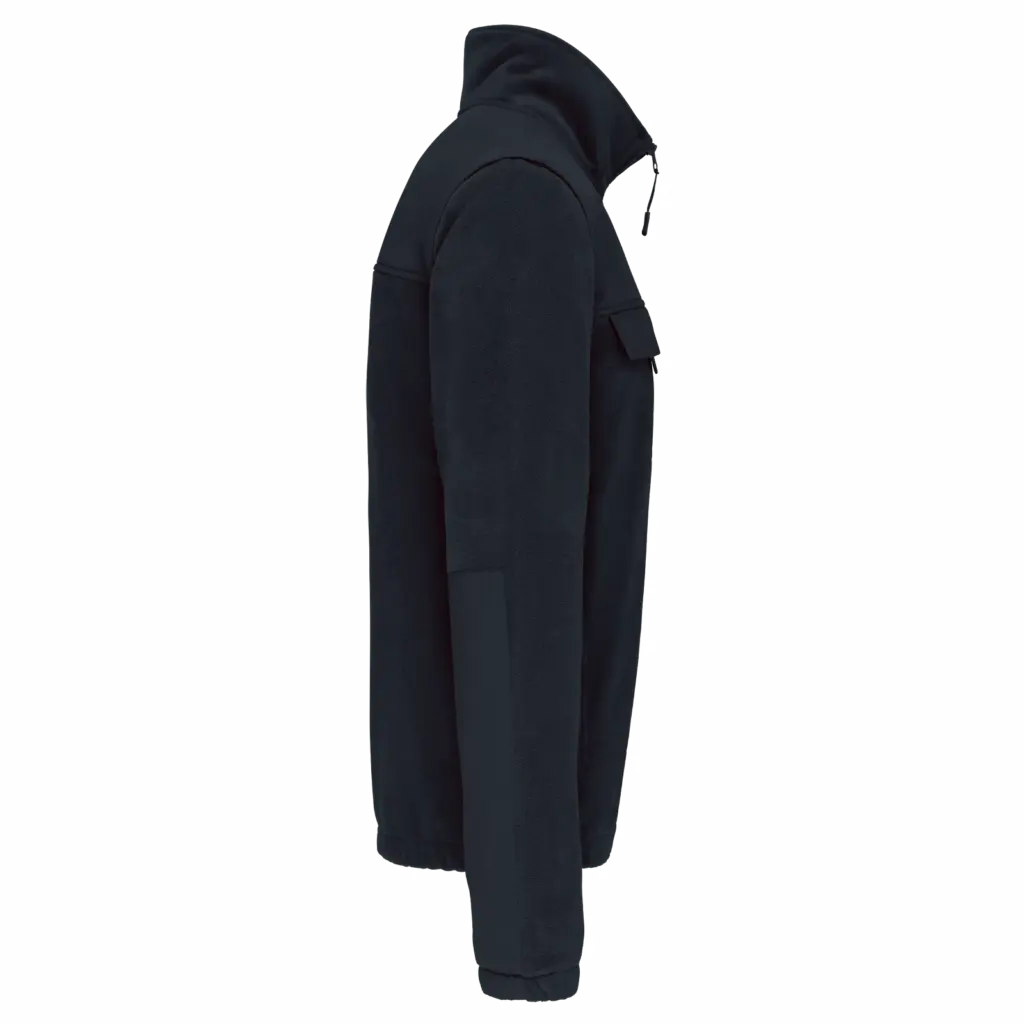 Fleecevest met afneembare mouwen heren, navy — productfoto 9