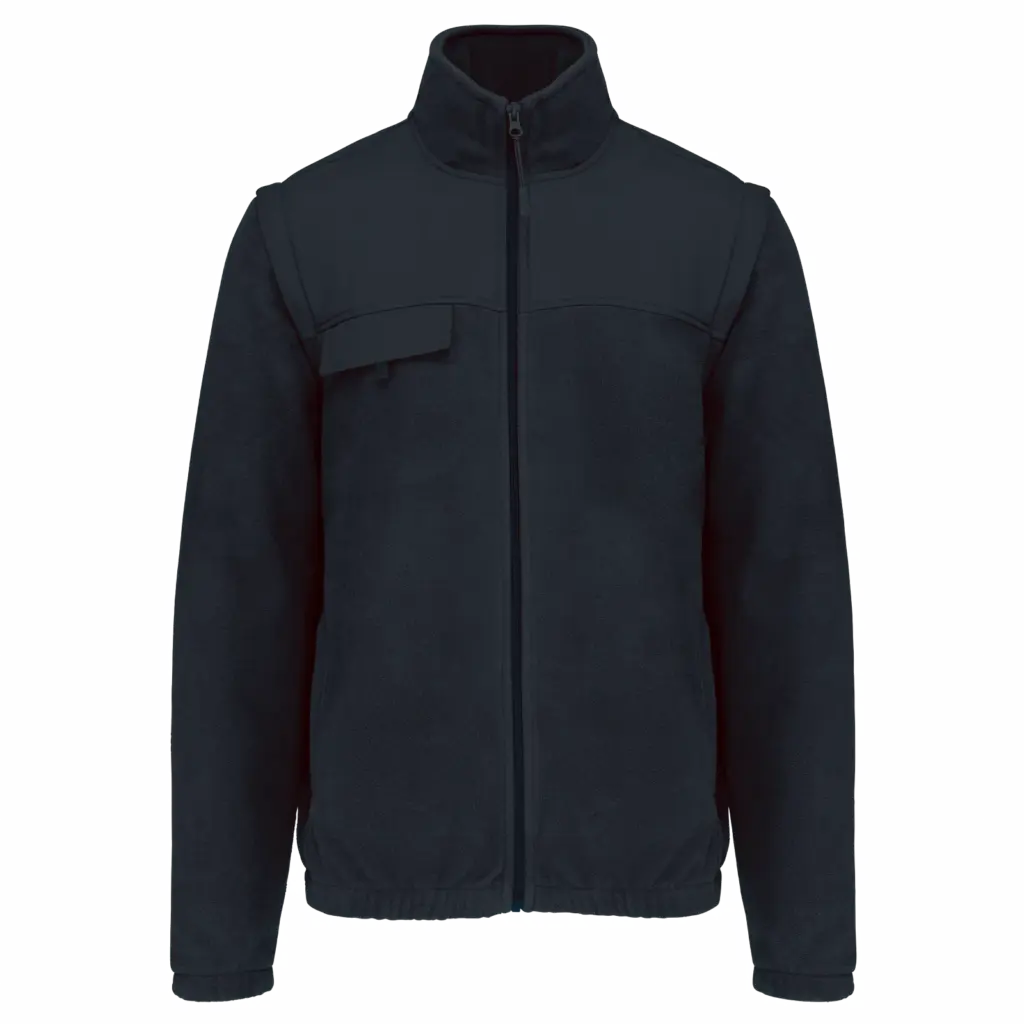 PS_WK9105_NAVY - Hidalgo Fleecejacke bedrucken WK9105 abnehmbare Ärmel 400g S-4XL — Produktfoto 10