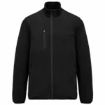 Gerecycled herenjasje in polytricot, black — productfoto 6