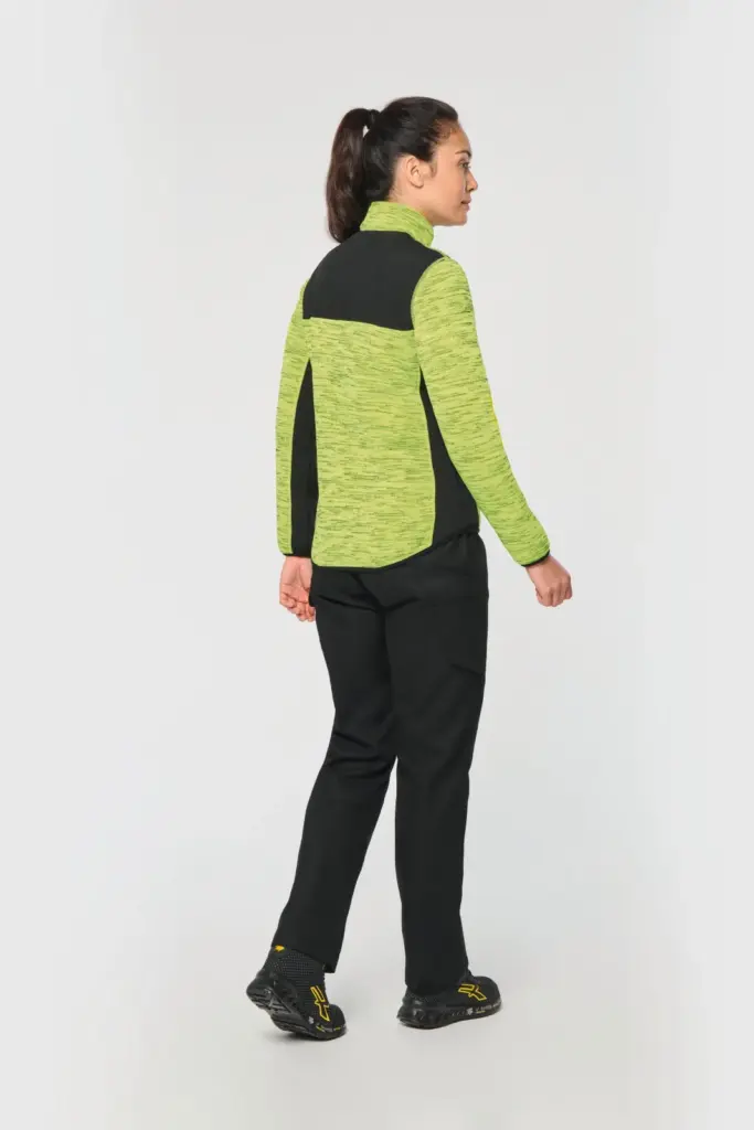 WK9109_2025 - Hidalgo-werbeartikel Gerecycled damesjasje in polytricot — productfoto 2