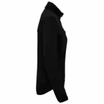 Gerecycled damesjasje in polytricot, black — productfoto 5