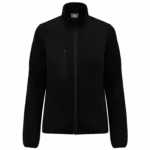 Gerecycled damesjasje in polytricot, black — productfoto 6
