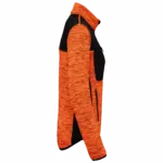 PS_WK9109-S_FLUORESCENTORANGEMELANGE-BLACK - Hidalgo-werbeartikel Gerecycled damesjasje in polytricot, fluorescent orange melange / black — productfoto 6