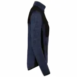 PS_WK9109-S_NAVYMELANGE-BLACK - Hidalgo-werbeartikel Gerecycled damesjasje in polytricot, navy melange / black — productfoto 9