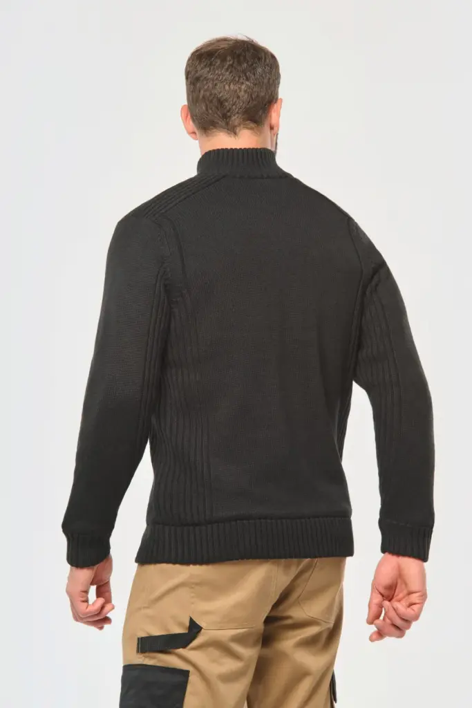 Met fleece gevoerde herencardigan. — productfoto 2