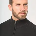 Met fleece gevoerde herencardigan. — productfoto 4