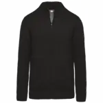 Met fleece gevoerde herencardigan., black — productfoto 6