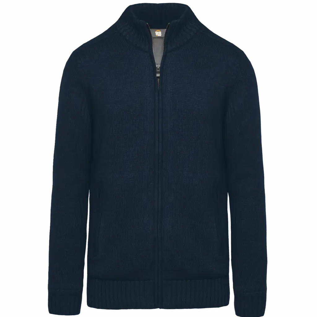Custom Men's Fleece Lined Cardigan WK959 Workwear S-4XL — product photo 8