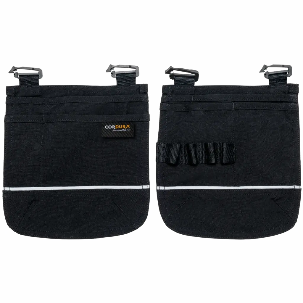 PS_WKI0306_BLACK - Hidalgo-werbeartikel Afneembare zakken voor gereedschap, black — productfoto 4