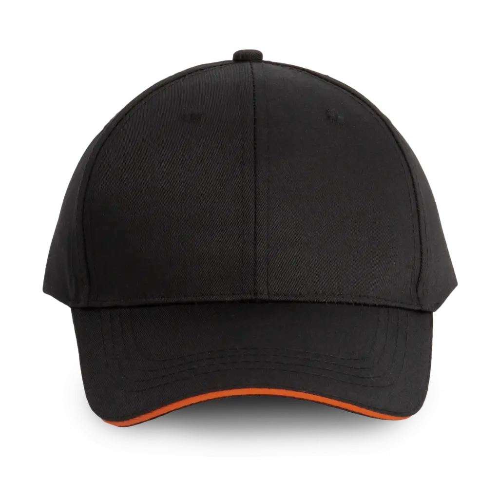 PS_WKP145_BLACK-ORANGE - Hidalgo Contrasterende sandwichpet 6 panelen, black / orange — productfoto 5