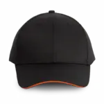 Contrasterende sandwichpet 6 panelen, black / orange — productfoto 5
