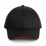 PS_WKP145_BLACK-RED - Hidalgo Contrasterende sandwichpet 6 panelen, black / red — productfoto 6