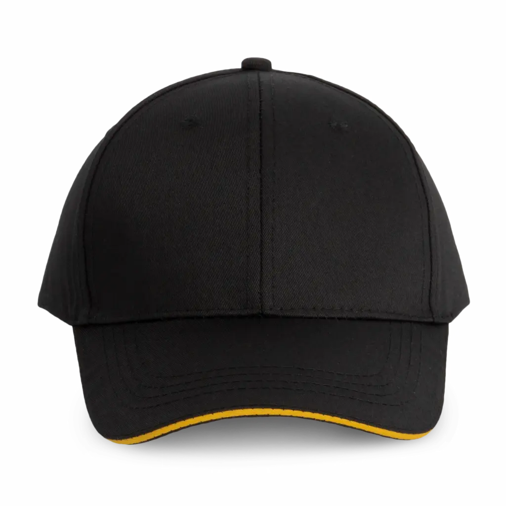 PS_WKP145_BLACK-YELLOW - Hidalgo Contrasterende sandwichpet 6 panelen, black / yellow — productfoto 9