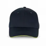 Contrasterende sandwichpet 6 panelen, navy / fluorescent yellow — productfoto 21