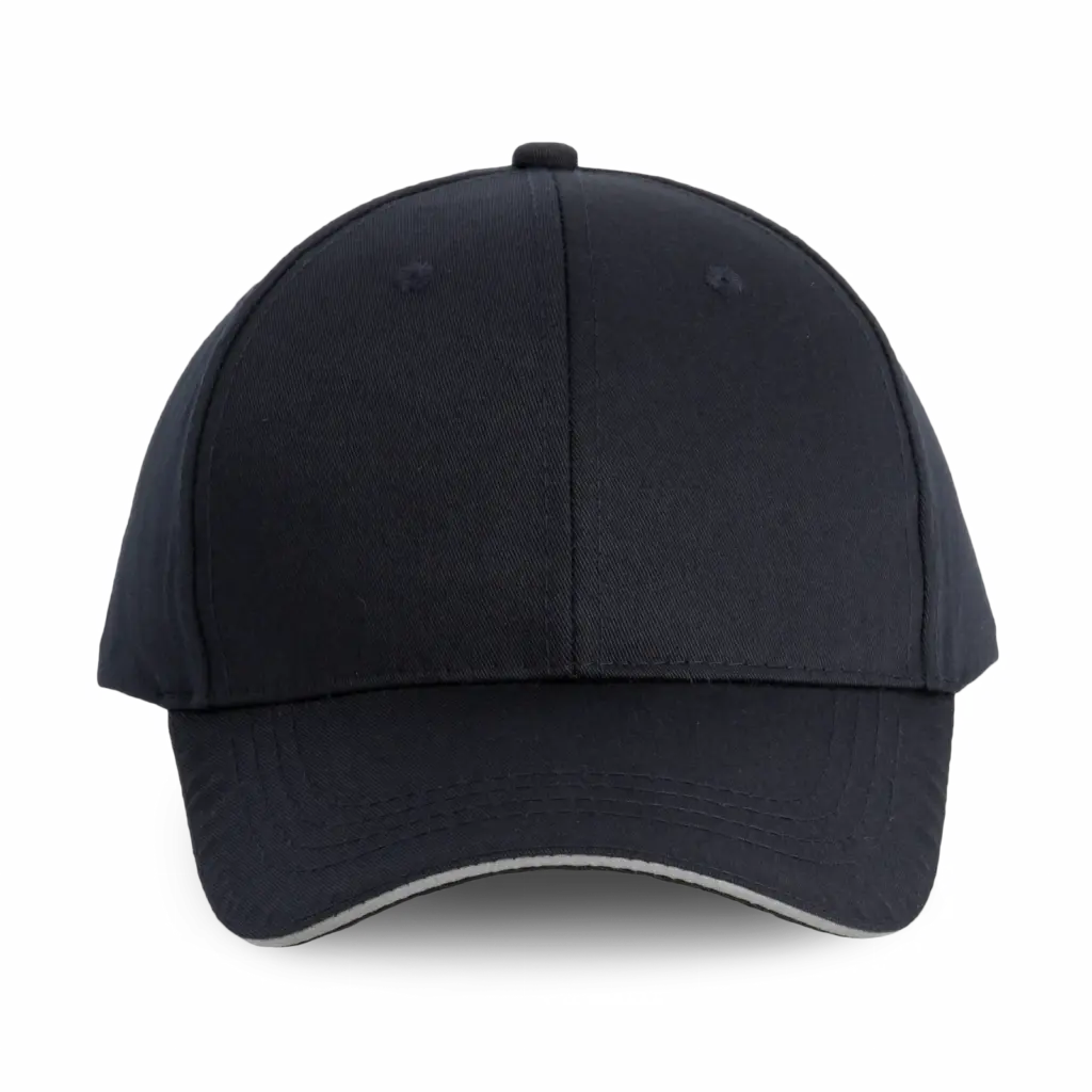 PS_WKP145_NAVY-SILVER - Hidalgo Contrasterende sandwichpet 6 panelen, navy / silver — productfoto 14