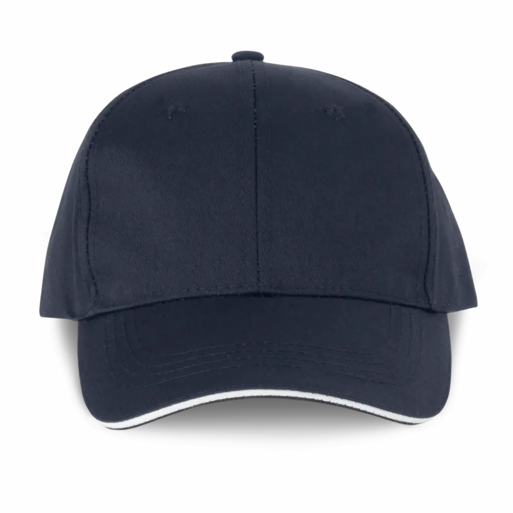 PS_WKP145_NAVY-WHITE - Hidalgo Contrasterende sandwichpet 6 panelen, navy / white — productfoto 15
