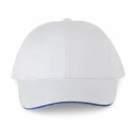 PS_WKP145_WHITE-ROYALBLUE - Hidalgo Contrasterende sandwichpet 6 panelen, white / royal blue — productfoto 19