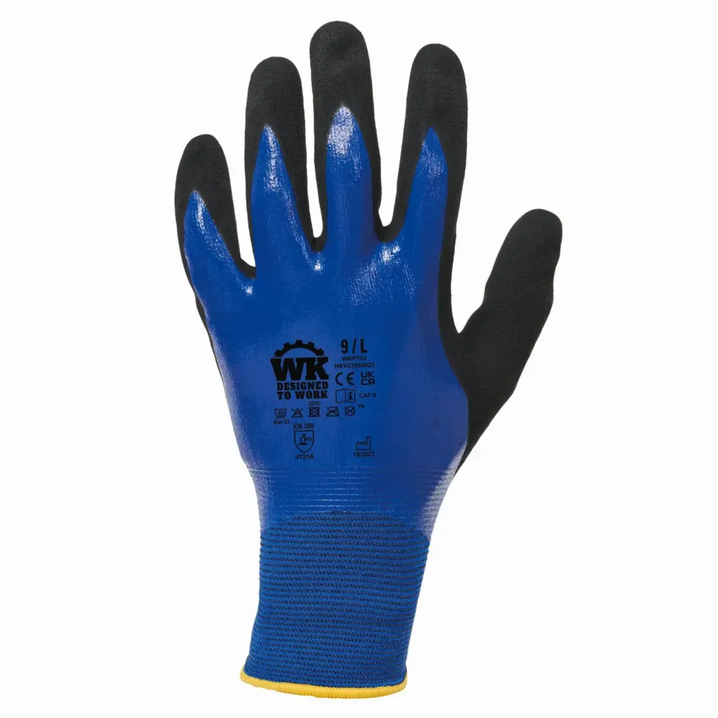Handschoen voor werk in natte omgevingen