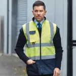 Gewatteerde veiligheidsbodywarmer — productfoto 2