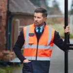 Gewatteerde veiligheidsbodywarmer — productfoto 4