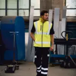 Softshell veiligheidsbodywarmer — productfoto 2
