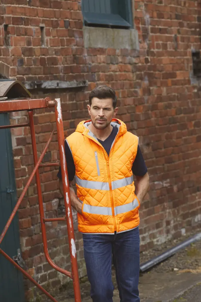 Kensington - Hi-Vis bodywarmer met capuchon — productfoto 2