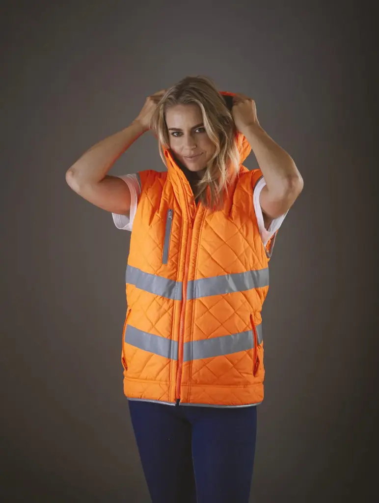 Kensington - Hi-Vis bodywarmer met capuchon — productfoto 4