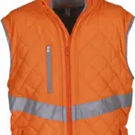Kensington - Hi-Vis bodywarmer met capuchon, hi vis orange — productfoto 5