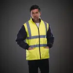YHV008SL_2023 - Hidalgo-werbeartikel Gewatteerd veiligheidsjasje met afneembare mouwen